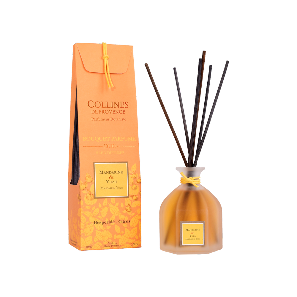 Difuzor buchet parfumat Mandarina&Yuzu 100ml, COLLINES DE PROVENCE - 1