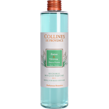 Rezerva difuzor parfumat Lemn de abanos&Vetiver 250ml, COLLINES DE PROVENCE - 1
