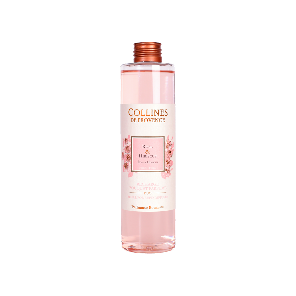 Rezerva difuzor parfumat Trandafir&Hibiscus 250ml, COLLINES DE PROVENCE - 1