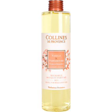 Rezerva difuzor parfumat Vanilie&Grapefruit 250ml, COLLINES DE PROVENCE - 1