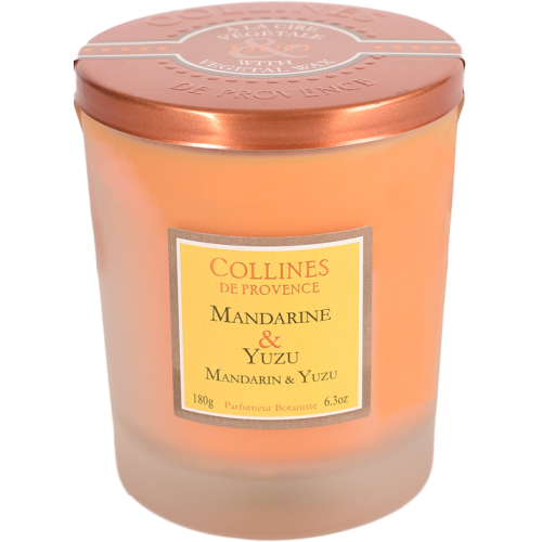 Lumanare parfumata naturala Mandarina&Yuzu 180ml, COLLINES DE PROVENCE - 1