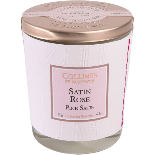 Lumanare parfumata naturala Satin rose 180ml, COLLINES DE PROVENCE - 1