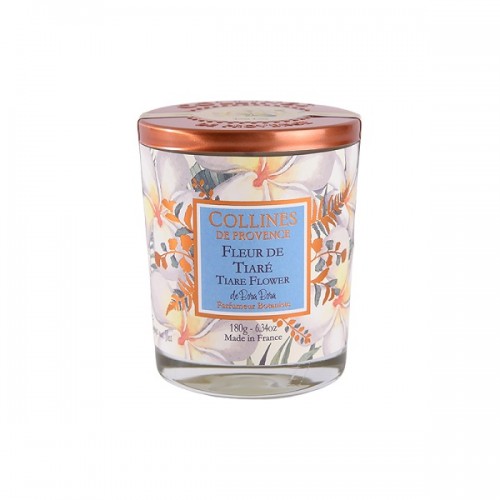 Lumanare parfumata Floare de tiare 180g, COLLINES DE PROVENCE - 1