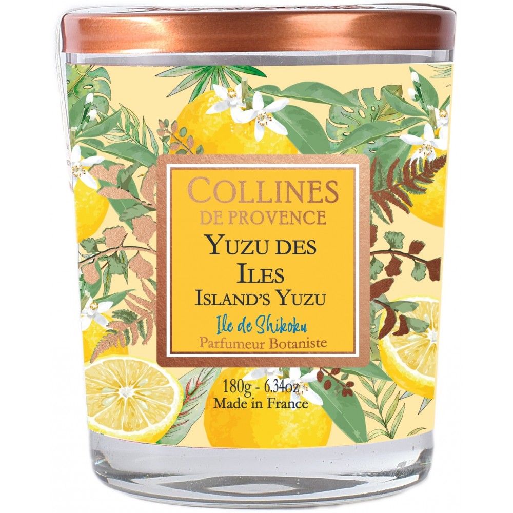 Lumanare parfumata Yuzu des Yles 180g, COLLINES DE PROVENCE - 1